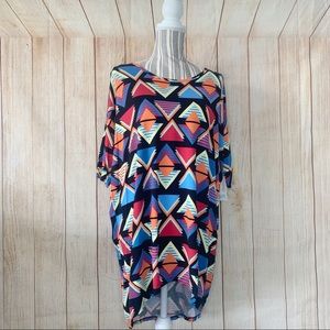 NWT LuLaRoe Small Irma Colorful Triangles